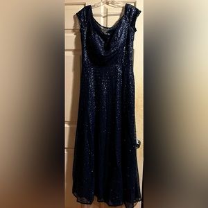Blue Sequence Gown